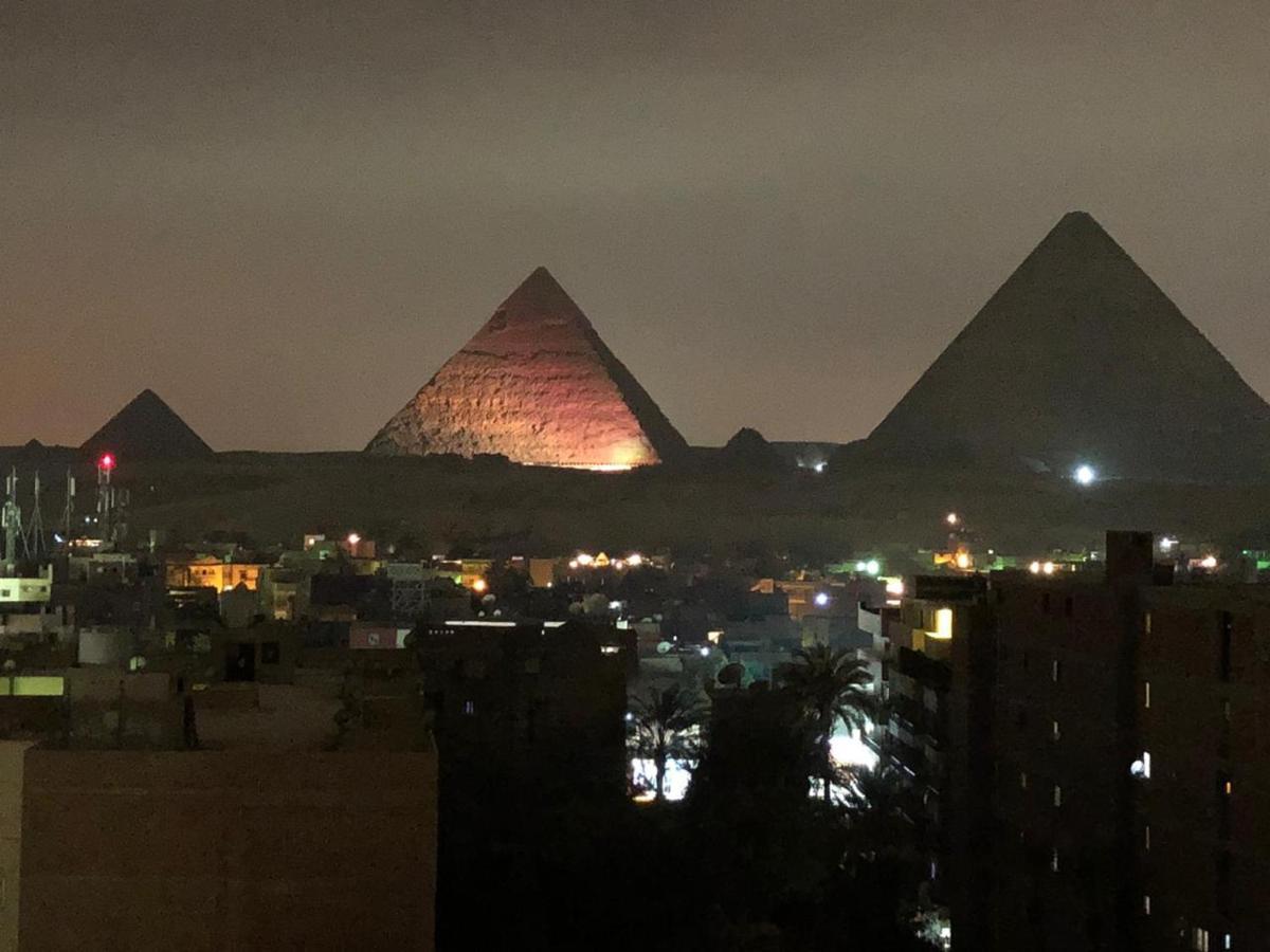 Full Pyramids View Apartment With Balcony For 8 P Kafret el-Gabal Exteriör bild