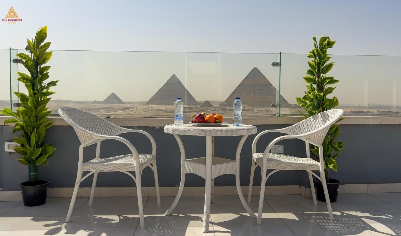 Full Pyramids View Apartment With Balcony For 8 P Kafret el-Gabal Exteriör bild