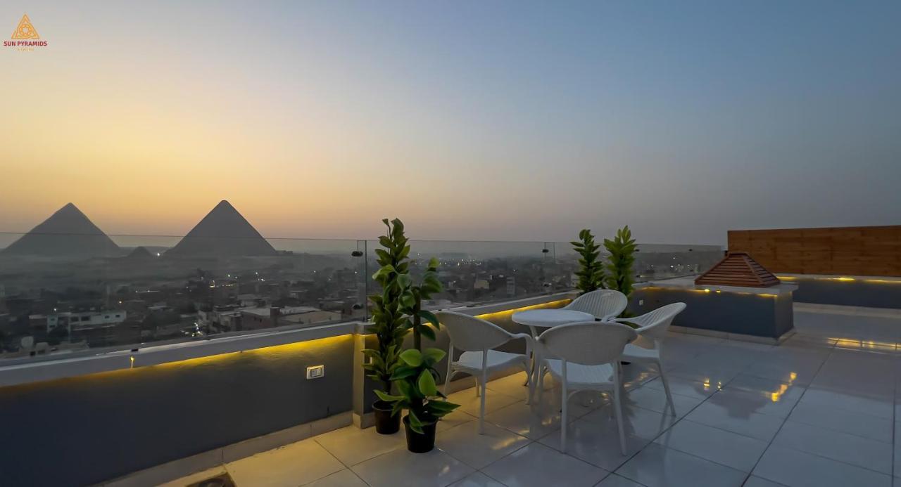 Full Pyramids View Apartment With Balcony For 8 P Kafret el-Gabal Exteriör bild
