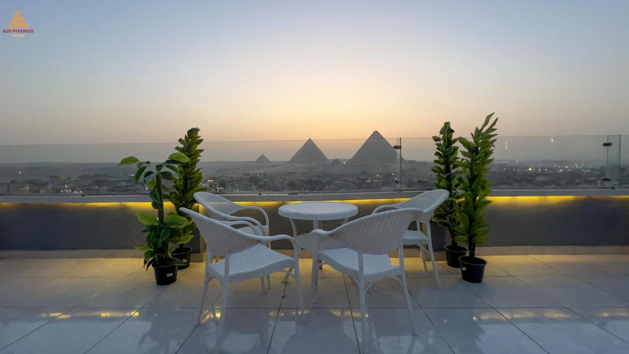 Full Pyramids View Apartment With Balcony For 8 P Kafret el-Gabal Exteriör bild