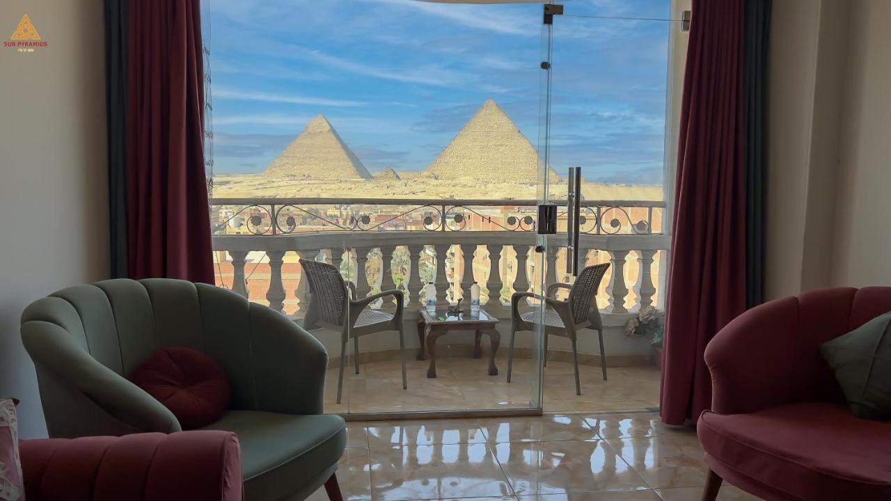 Full Pyramids View Apartment With Balcony For 8 P Kafret el-Gabal Exteriör bild