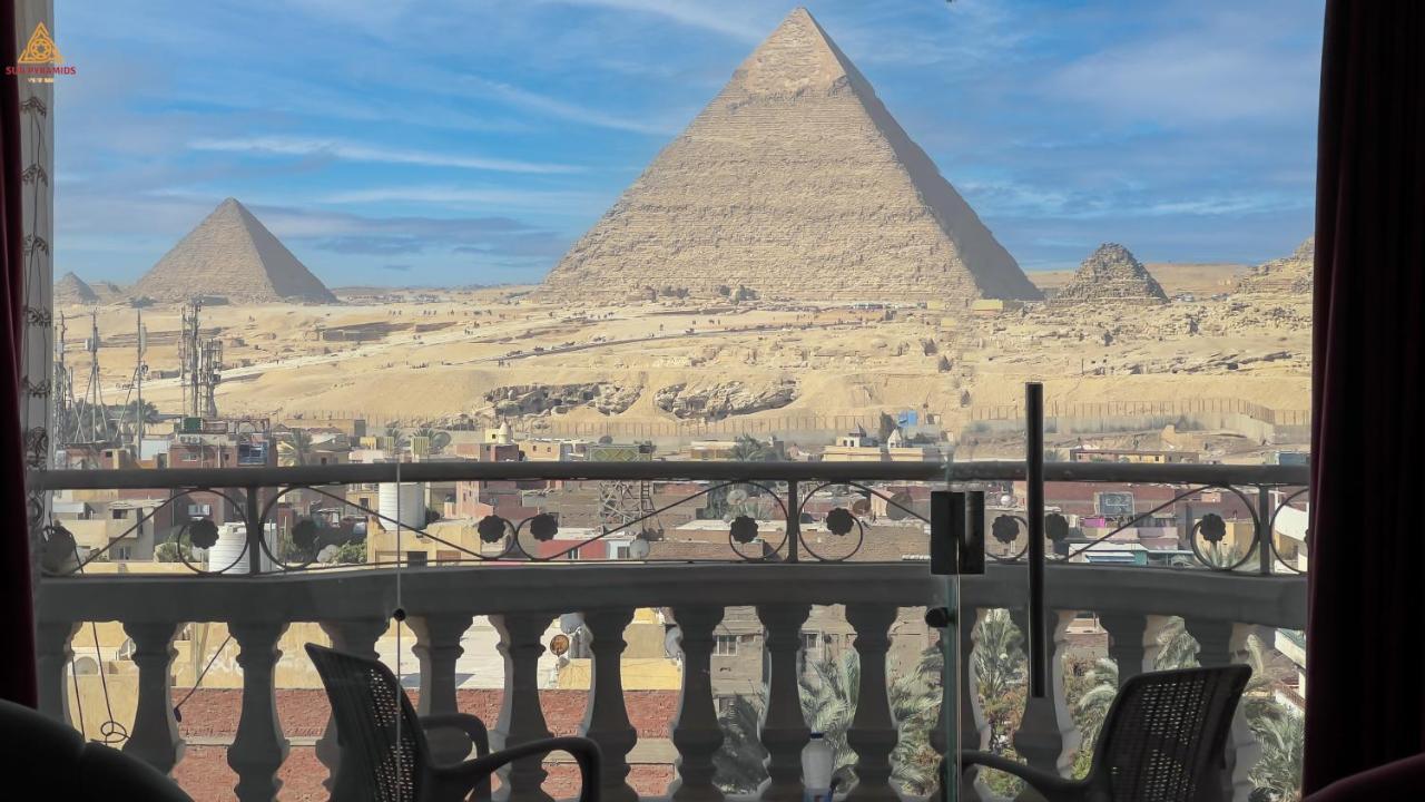Full Pyramids View Apartment With Balcony For 8 P Kafret el-Gabal Exteriör bild